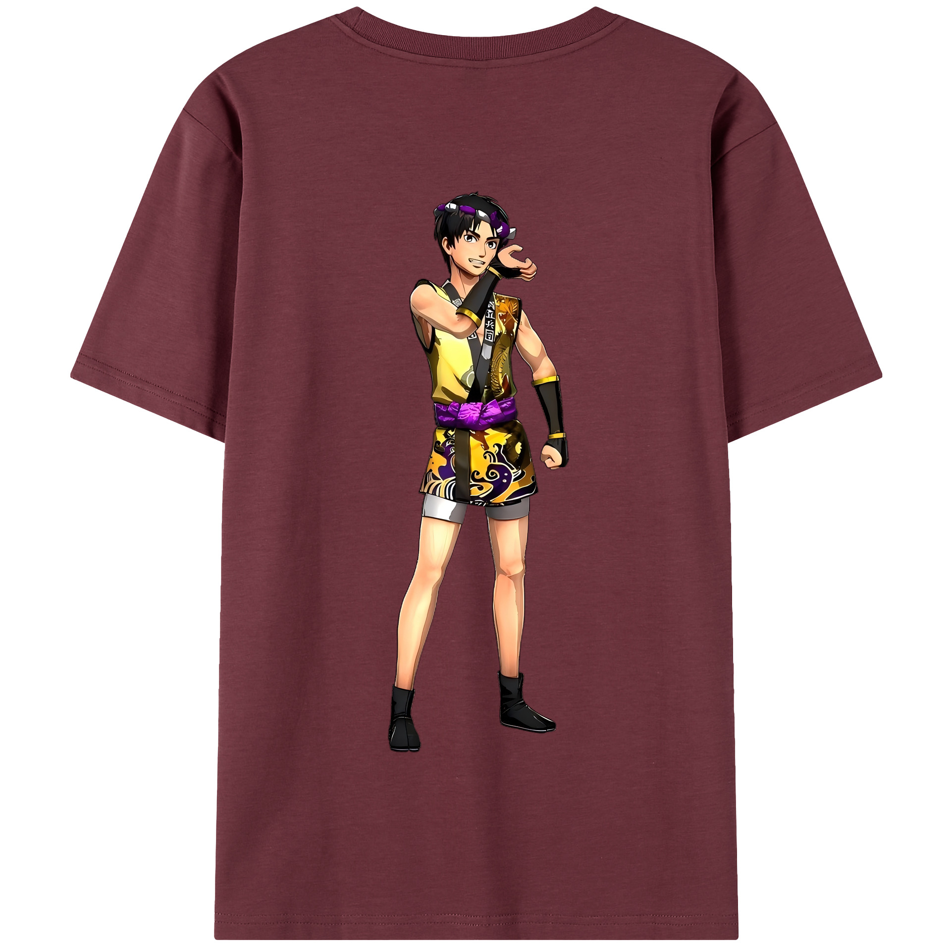 （画像用） 進撃の巨人 リヴァイ·アッカーマン Attack on Titan Levi Ackerman 綿100％半袖Tシャツ（背面プリント）